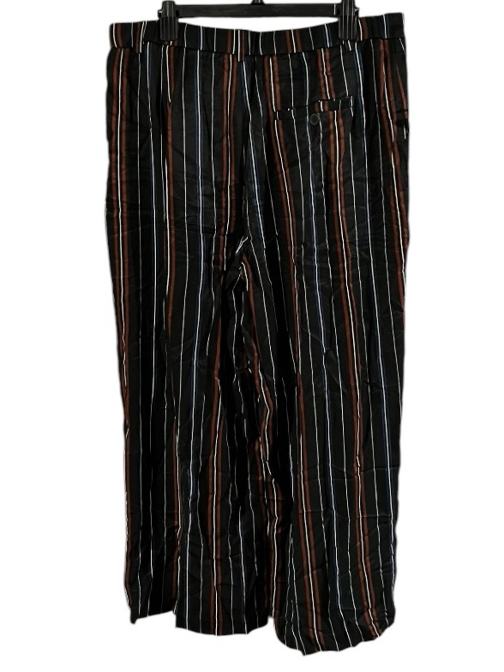 NWT Anthropologie The Avery Striped Silky Pleated Trousers by Maeve Sz XLP - Picture 5 of 11